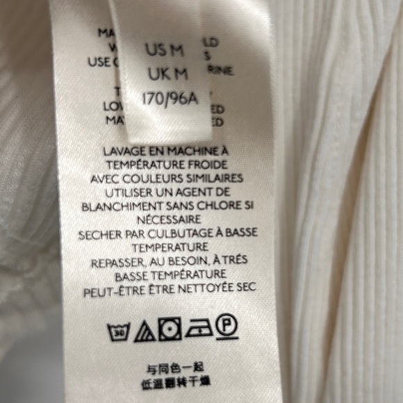 Free People Petra White Long Sleeve Top Women’s Medium - Picture 5 of 6